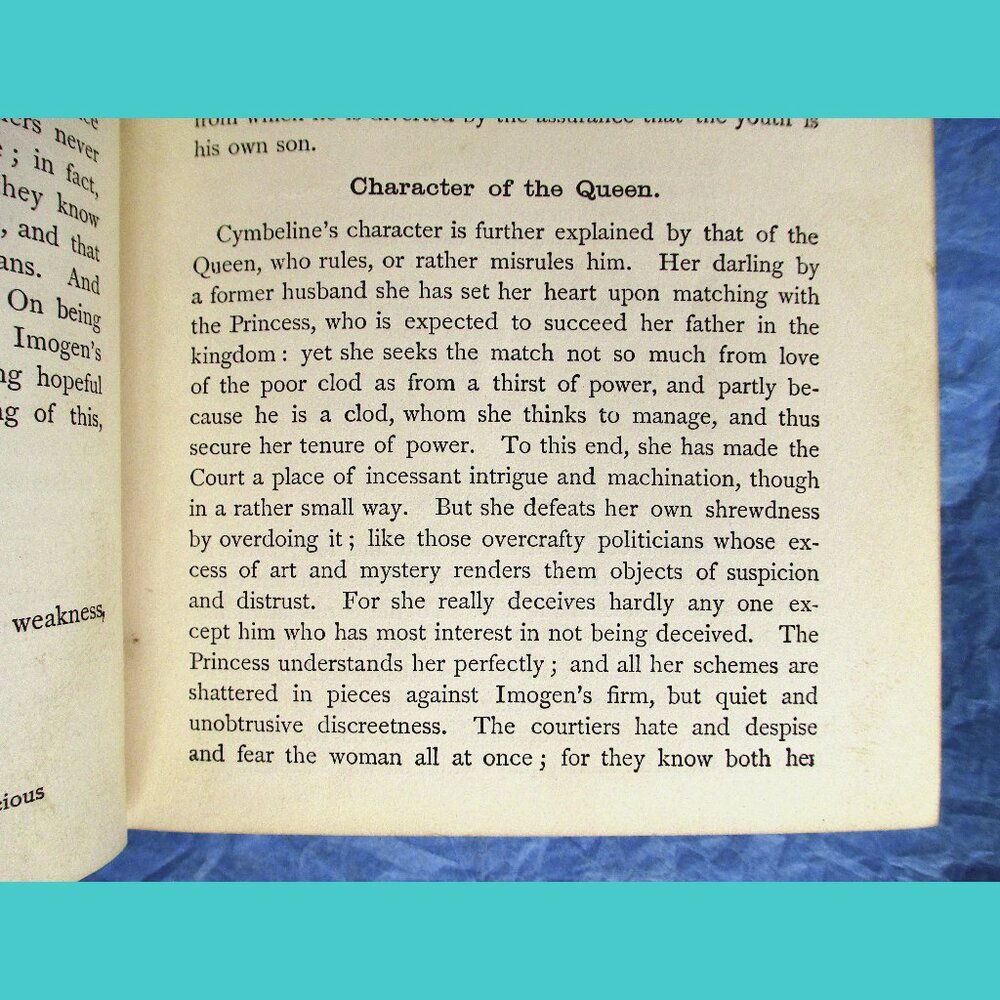 Antique Book (1909) Shakespeare's Tragedy of Cymbeline, Intro by Henry N. Hudson - Picture 10 of 16